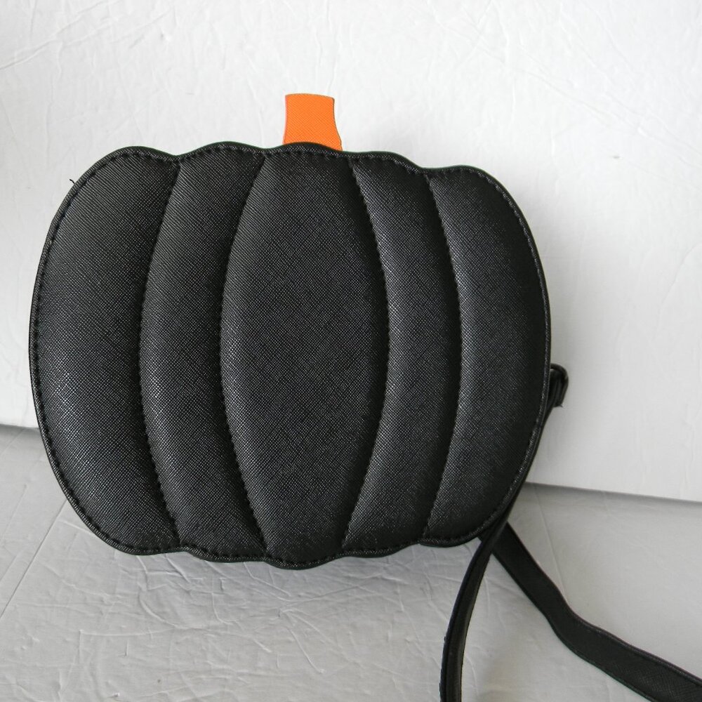 Halloween Black ORANGE Pumpkin Crossbody Shoulder Bag Handbag FALL JACK LANTERN - Picture 6 of 7